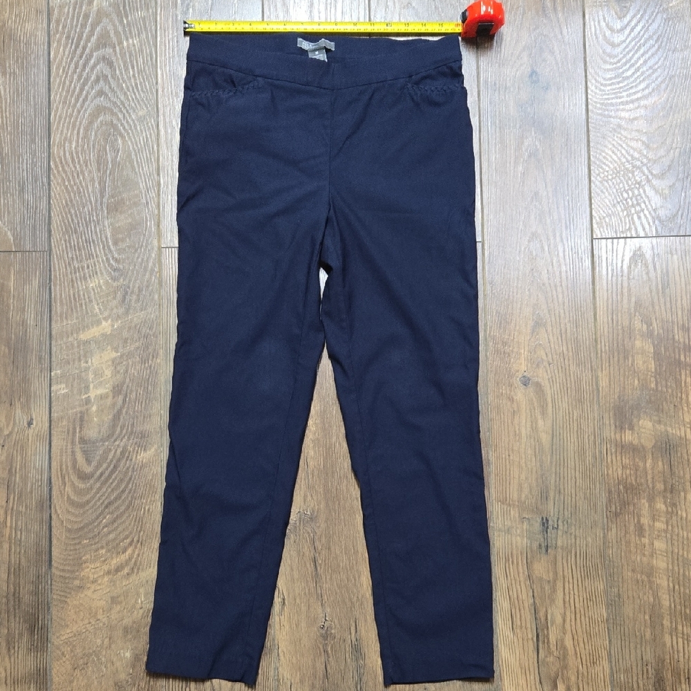 89th & Madison Womens Navy Blue Ankle Pants